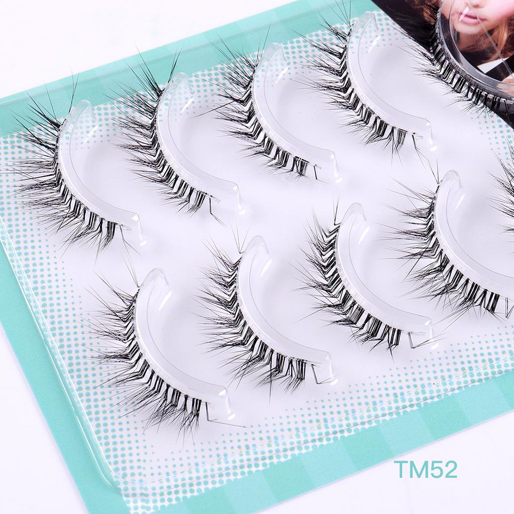 Transparent Terrier 5 Packs L-Shaped False Eyelashes Natural Comic Barbie Eyelashes Little Demon Eyelashes