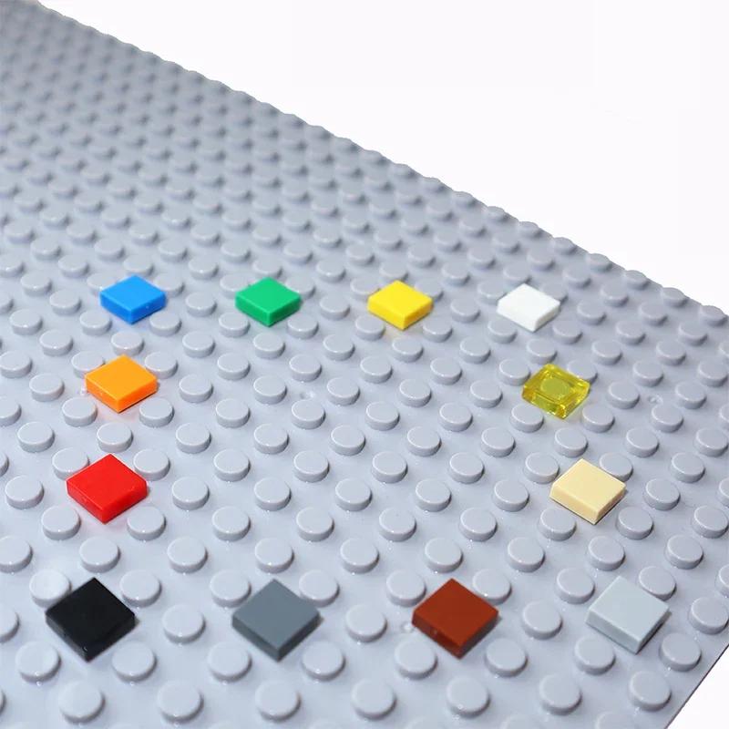 Non-Toxic 250Pcs 3070 1X1 Bricks Flat Tile Moc Assemble Particles Smooth 1*1 Building Blocks Diy Educational Creative Parts Toy For Kids