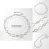 Geometric Alloy Waist Chain For Women With Adjustable Lobster Clasp Summer Accessory