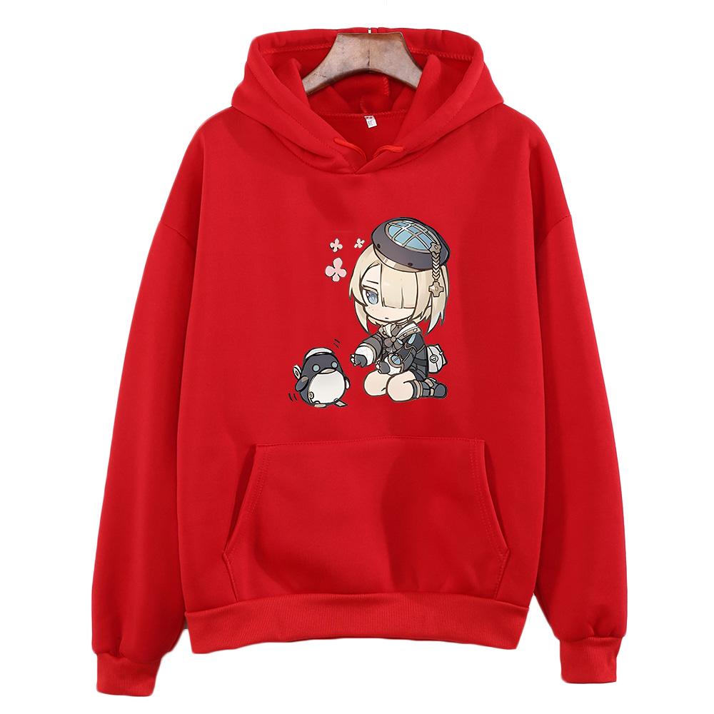 Genshin Impact Freminet Hoodie Women/Men Aesthetic Graphic Sweatshirt Unisex Funny Anime Clothing Fleece Vintage Pullovers Korea