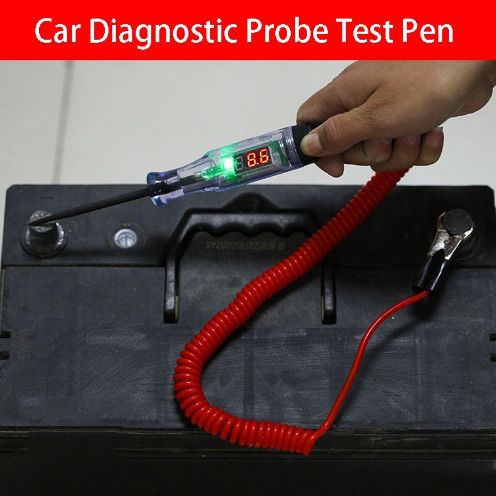 6V 12V 24V Car Diagnostic Probe Test Pen Light Bulb Electric Measuring Pen  DC Car Scanner