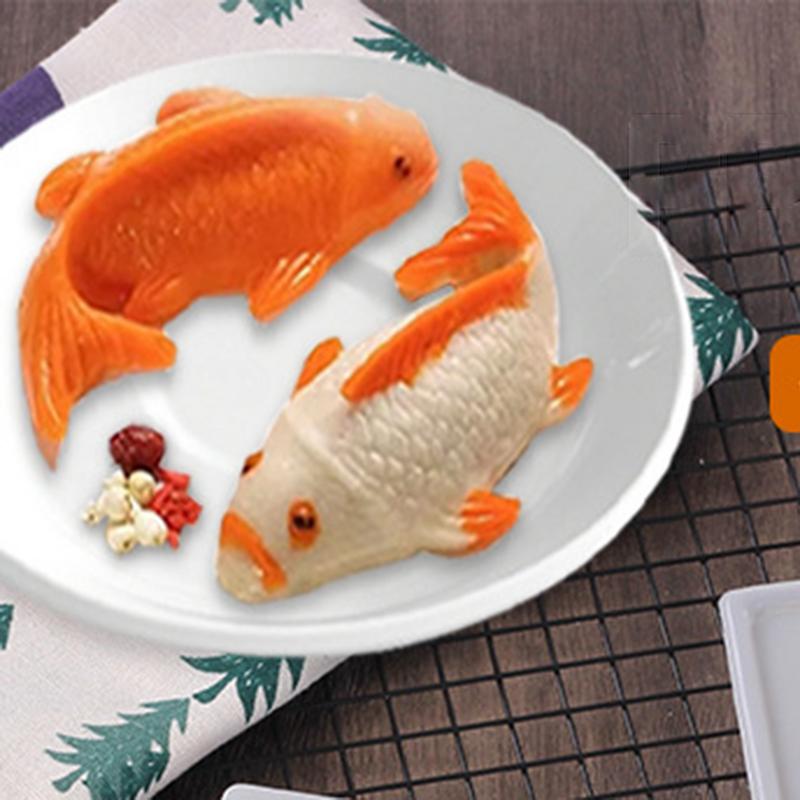 Fish Mold 3D Koi Fish Shape Plastic Cake Chocolate Jelly Mould DIY Soap Handmade Sugarcraft Mold Baking Molds