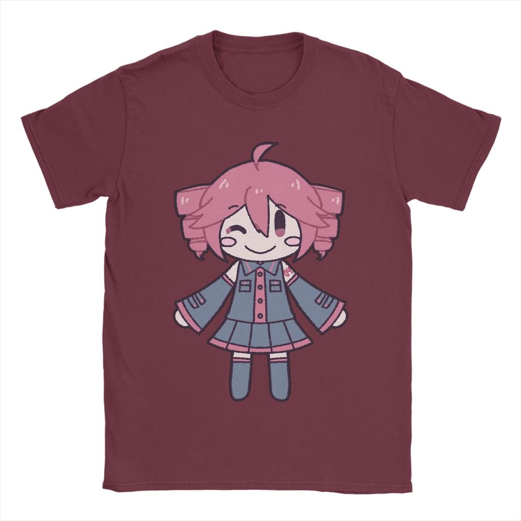 Novelty Kasane Teto Vocaloid Tshirts Unisex Round Neck Short Sleeve Tops  Cotton Summer Clothing