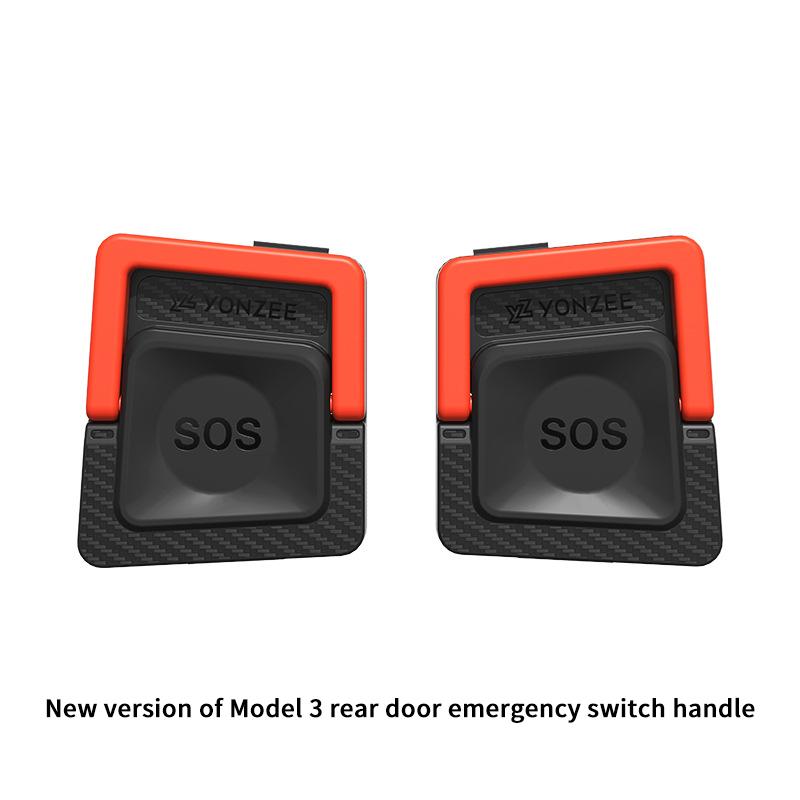 

1 пара аварийных ручек безопасности задней двери для Model 3 Y Highland Juniper Аварийные ситуации с задней дверью Безопасность Тяговый трос Автоаксессуары