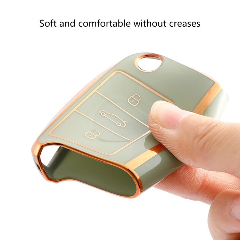 Protective Shell Soft Full Protection Key Fob Case Protector Cover Waterproof Key Cover TPU Key Case Universal