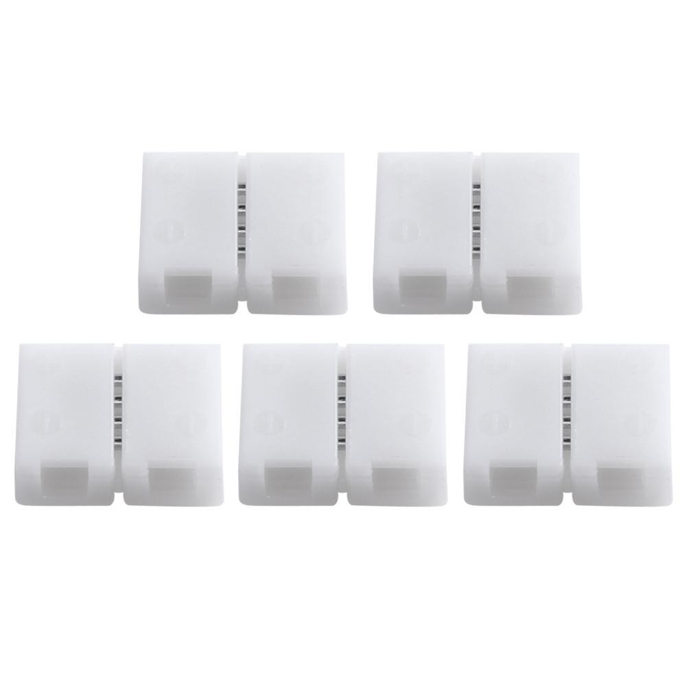 5pcs 4Pin 8mm Free Welding PCB Board Quick Connectors for RGB LED Strip
