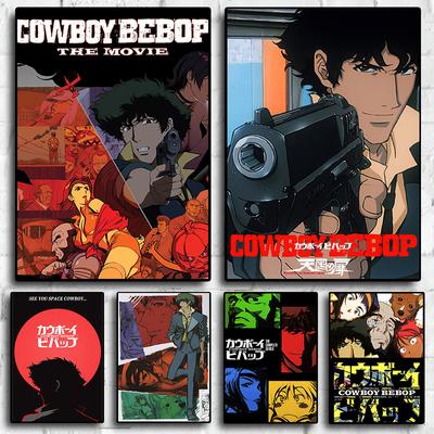 Japanese Anime Cowboy Bebop Picture Art Home Decoration Quality Cartoon Canvas Painting Poster Bedroom Living Room