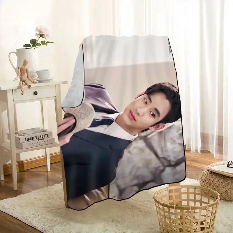 HEARMNY KPOP Kim Soo Hyun Blanket Super Soft Warm Microfiber Fabric Blanket For Couch Throw Travel Adult Blanket 0719