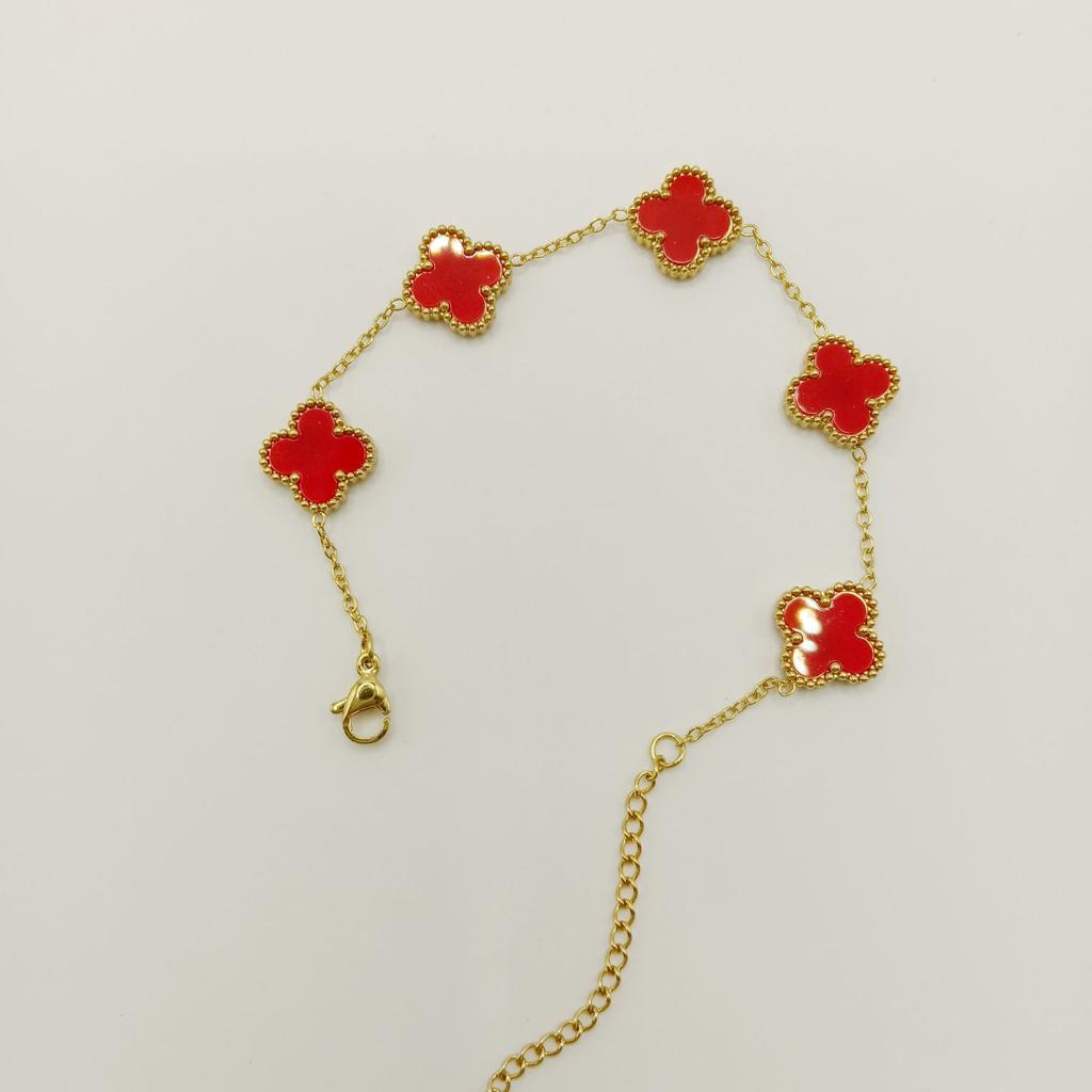 Four-leaf Clover Bracelet for Women Fashion Accessories Simple Student Bestie Bracelet