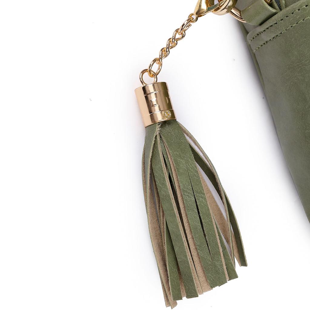 Women's Leopard Guitar Strap Crossbody Bags PU Leather Bag All-matching Shoulder Bags Retro Tassel Messenger Bag Purse