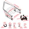 Chrome Motorcycle Detachable Stealth Luggage Rack For Harley Touring Street Glide Road King Road Glide Electra Glide 2009-2025