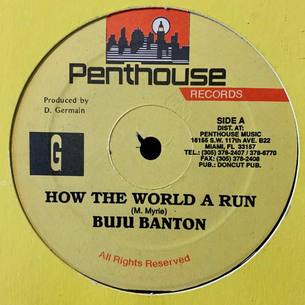 

12inch Record BUJU BANTON How The World A Run NONE Penthouse Recor 1992 US Reggae Ska Dub Used