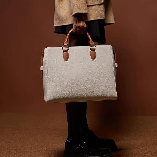 Miraggio – Übergroße Melissa-Tragetasche für Damen mit verstellbarem und abnehmbarem Schultergurt | Passend für Laptops bis zu 16 Zoll | Tragetaschen