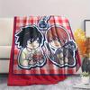 Death Note Print Flannel Blanket, Ultra Soft High Quality All Seasons Warm Throw, Home Decor Cozy Blanket, Perfect Christmas Gift