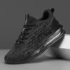 Large size casual shoes outdoor sports shoes men's lightweight air cushion low-top running shoes flying woven shock-absorbing running shoes