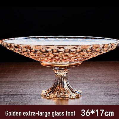 Homeglen European Crystal Glass Fruit Plate