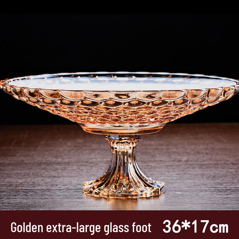 Homeglen European Crystal Glass Fruit Plate