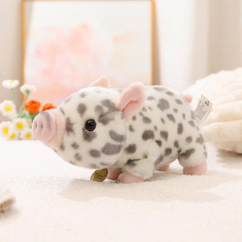 Adorable Pig Plush Toy Soft Cuddly Stuffed Animal For Desk Decor Bedroom