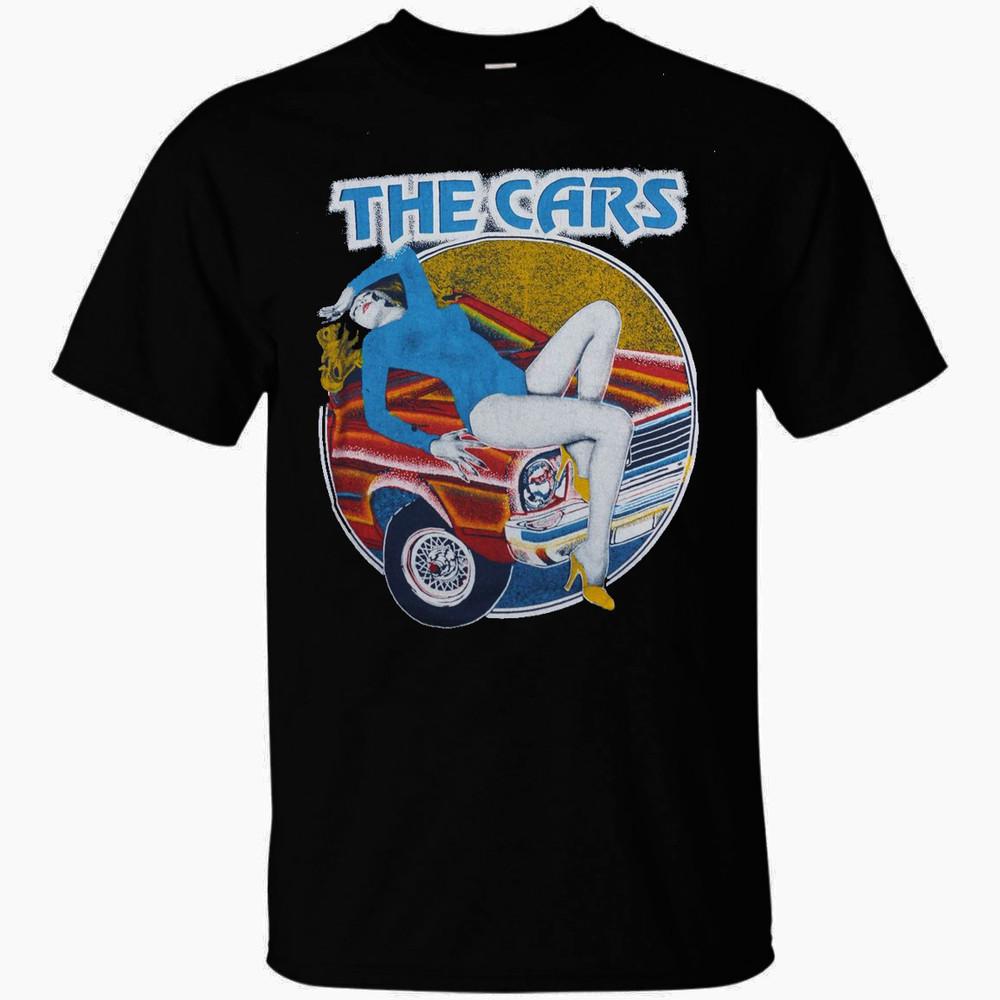 Vintage The Cars Music Band Cotton Black All Size Unisex Shirt UR186 Unisex T-Shirt XXXXL