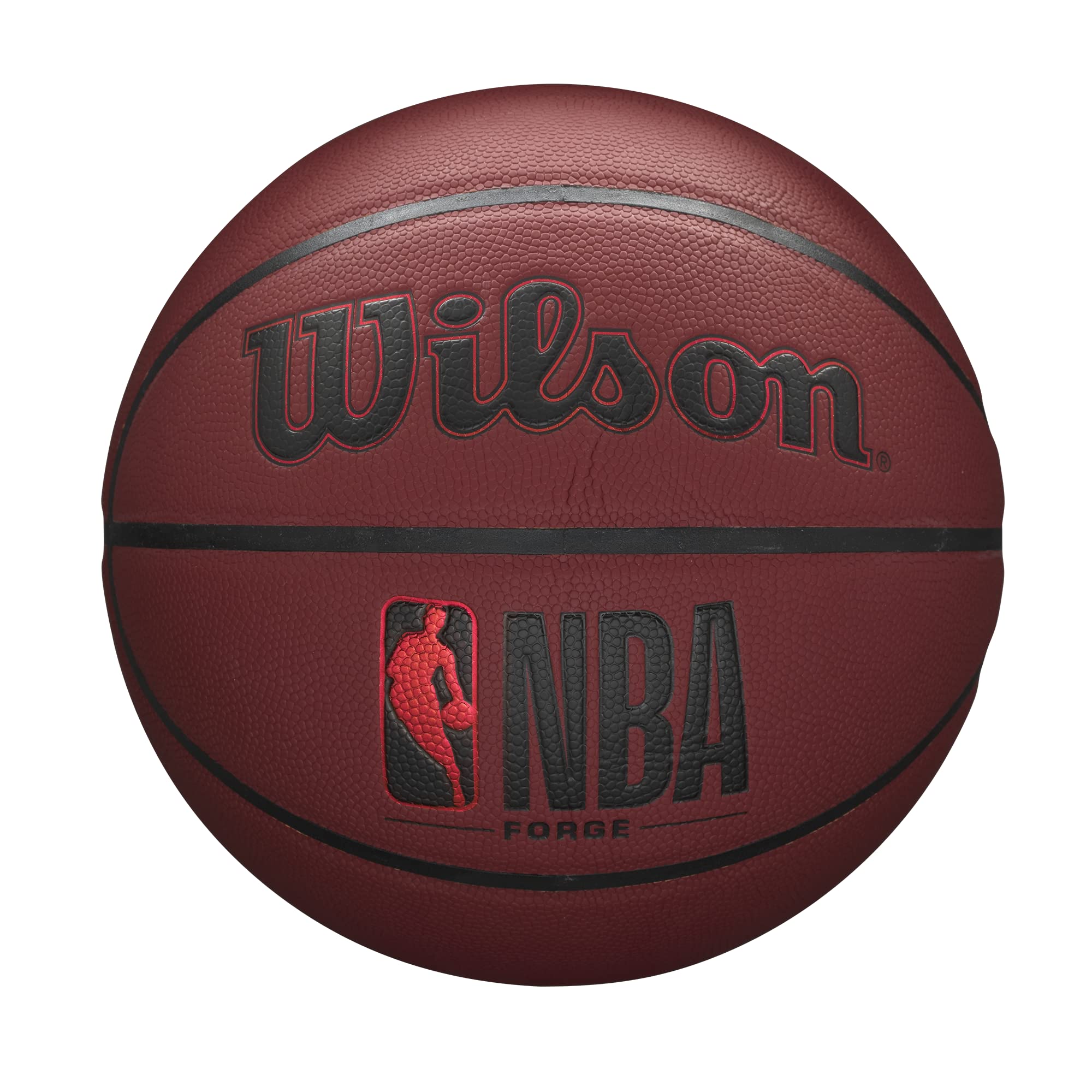 

Wilson NBA FORGE Basketball Size 6 Diameter Crimson WTB8201XB06, Indoor/Outdoor Use, / Approx. 23.2cm,