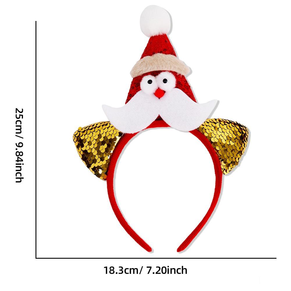Snowman Antler Hair Hoop Red Hair Band New Headwear Christmas