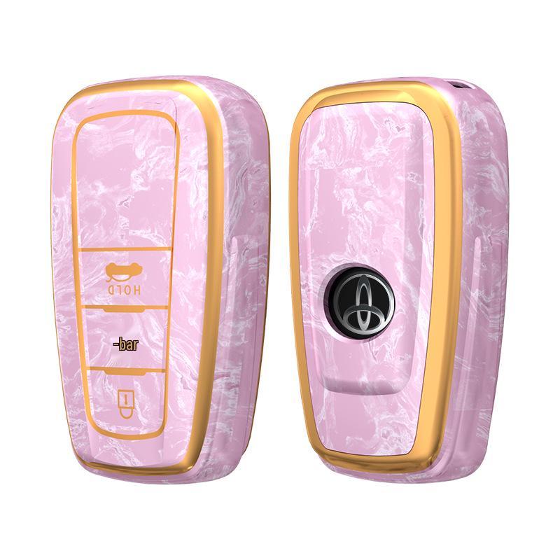 Chinese Style Key Case for Toyota Camry, Prado, Avalon, and Yize - Full Coverage Protective Cover