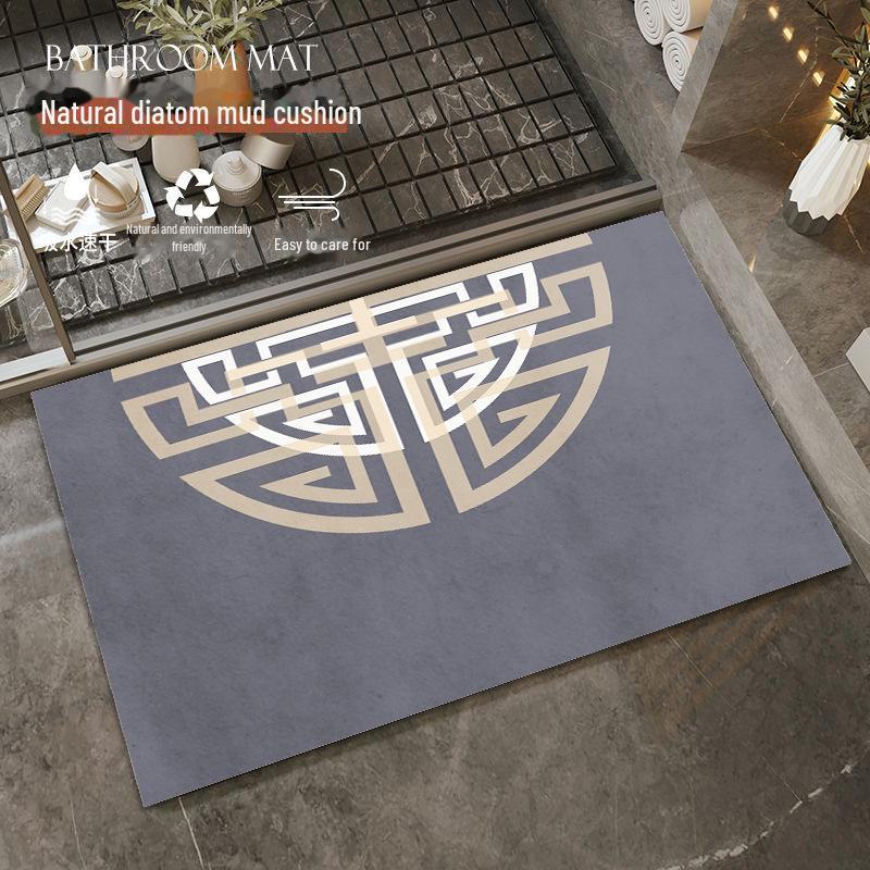 „Nowe chińskie antypoślizgowe maty podłogowe z błota okrzemkowego – szybkoschnące, chłonące wodę maty łazienkowe i wejściowe”