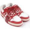 Great Low Cut Sneakers LV Trainer Line U2 Bono Monogram Leather 7 Used