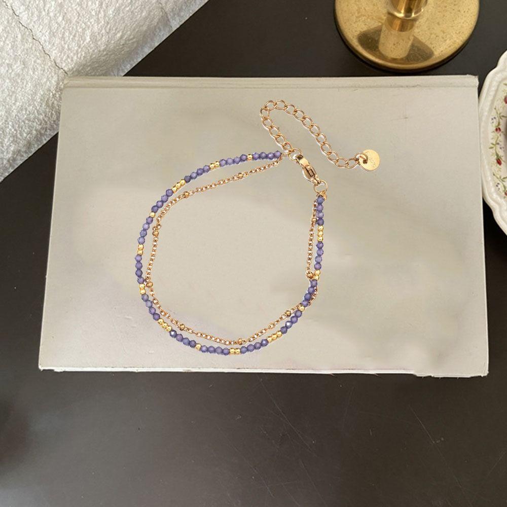 Adjustable Bohemia Colorful Bead Bracelets Waterproof Double French Pendant Jewelry Accessories