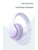 Gradient Wireless Bluetooth Over-Ear Headphones with Cotton, 3D Stereo Bass, Student-Friendly, Universal Compatibility.