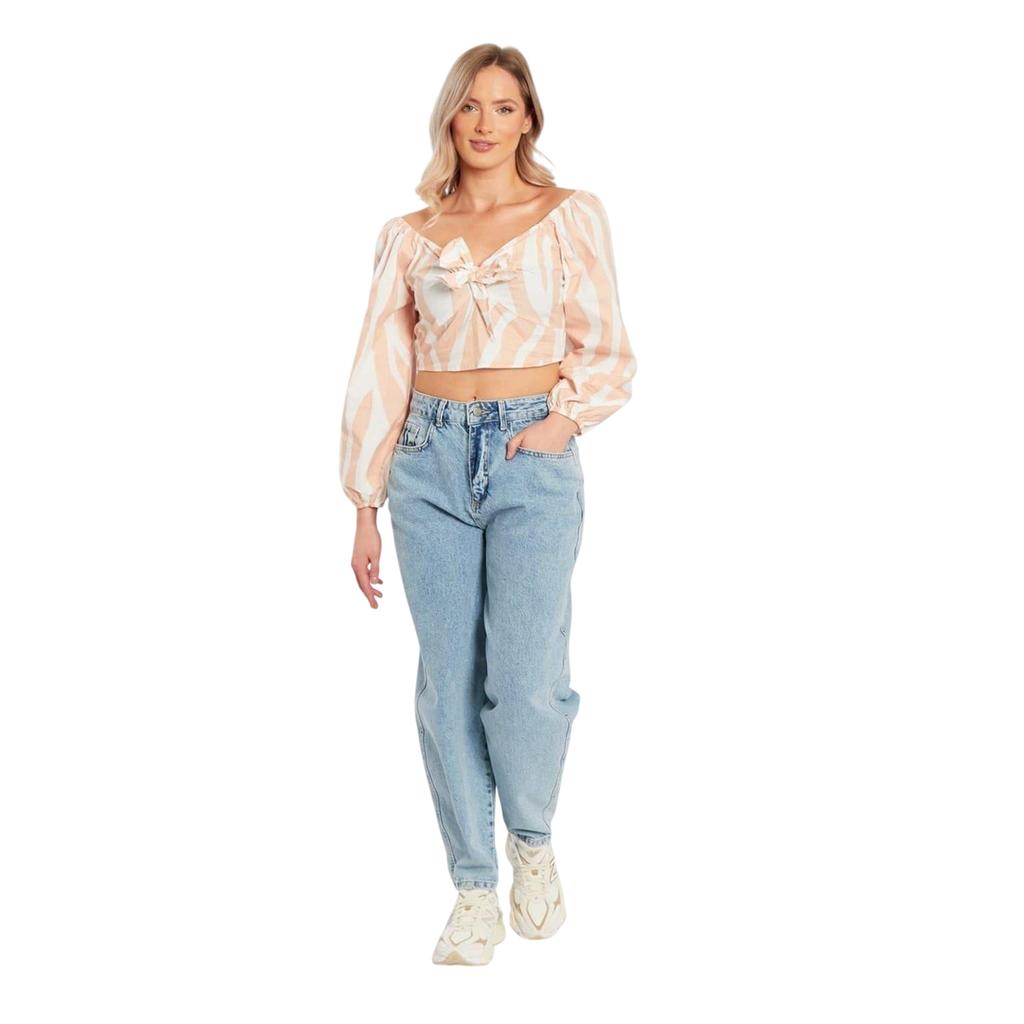Influence Womens/Ladies Cropped Relaxed Fit Blouse