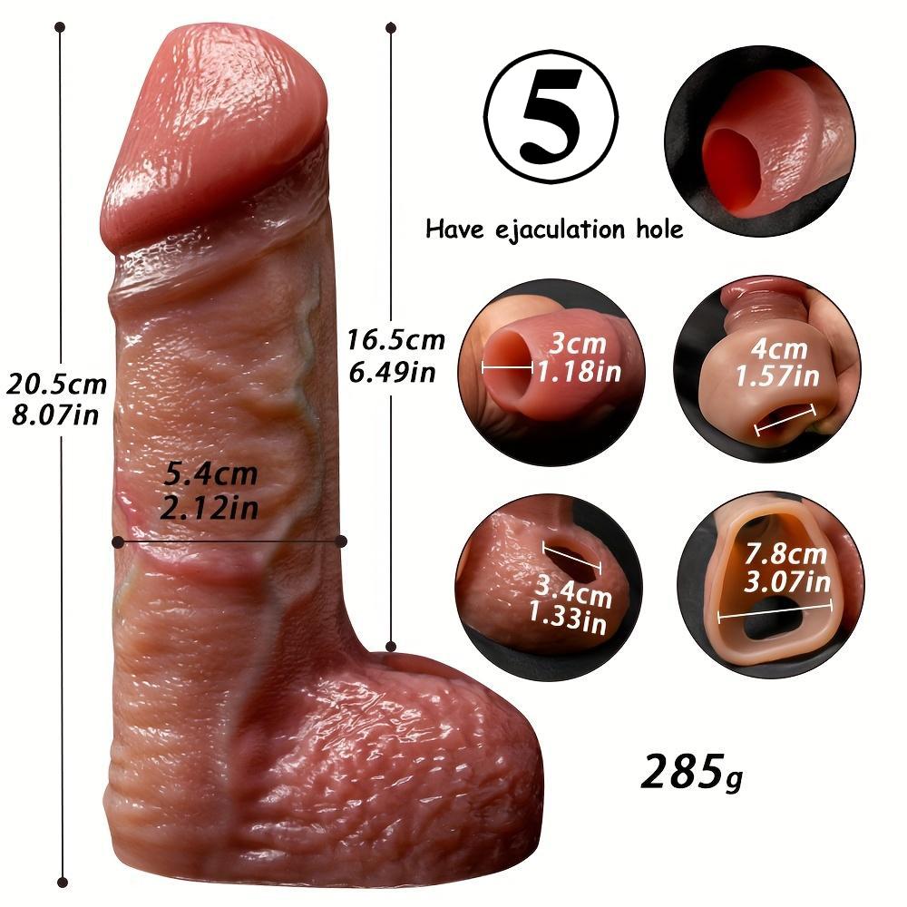 Realistic Male Penis Sleeve – High Elasticity Soft Skin with Realistic Veins, Multiple Sizes, Adult Toy for Men & Couples, Intimate Accessory