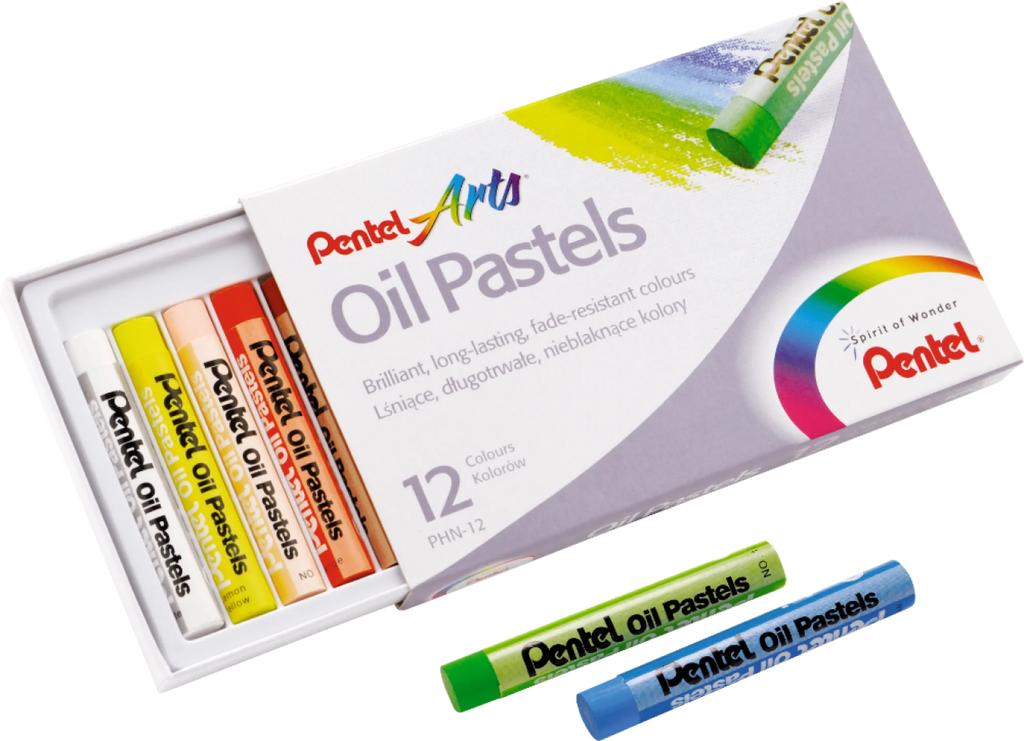 Pentel Phn Oil Pastels 12 Colors