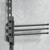 Swing Arm Towel Rack 4-Arm Towel Rack For Bathroom Wall Swing Out Organizer Wall Mount Hanger For Laundry Room Shower Room