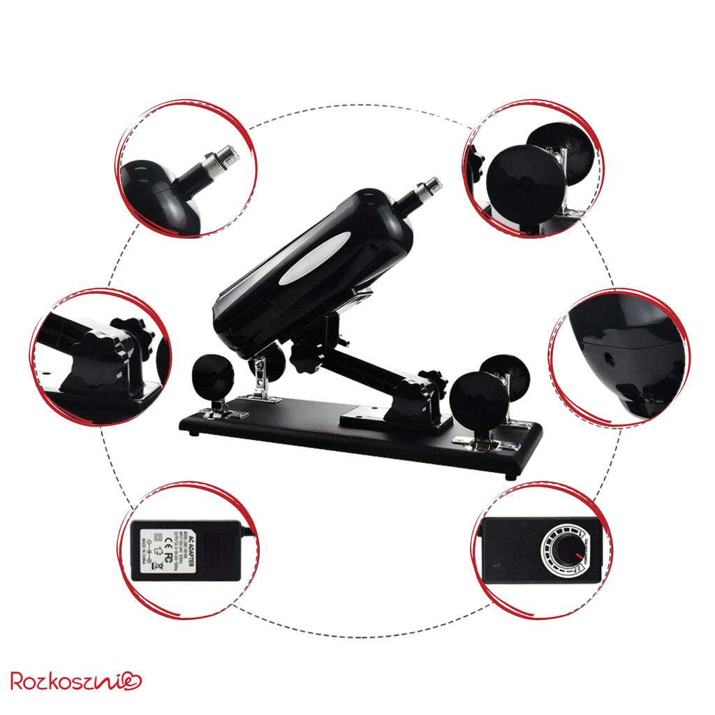 Sex Machine Vibrator Dildo Sex Kit Interchangeable Tips Masturbation