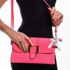 Multipurpose Love Cherrys Bowknot Charm Portable Key Holder for Stylish Women Practical Bag Accessory for Daily Use