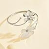 Adjustable Open Arm Bangle Bohemia Style Armband Elegant Flower Bracelet  Hand Jewelry