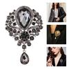 Trendy Clear Crystal Wedding Brooch Water Drop Shape Flower Design Bridal Brooch DIY Bridal Accessory Bridal Bouquet