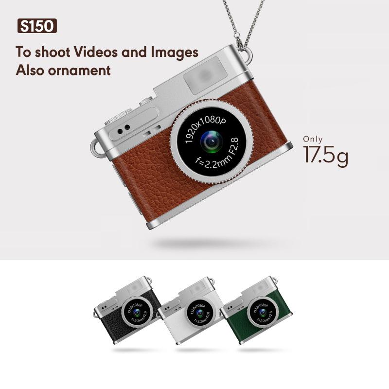 Retro Mini Kamera mit Bildschirm Innen Zuhause Außen 1080P Sport Tragbar Vintage Sehr Klein Mini Kamera Videorekorder