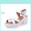Elegant Women Platform Sandals With Open Toe For Casual Summer Wear In Weave Design