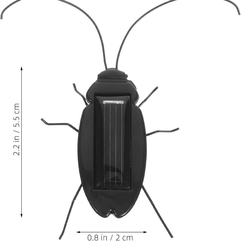 Solar Powered Cockroach Insect Animal Model Prank Educational Toy