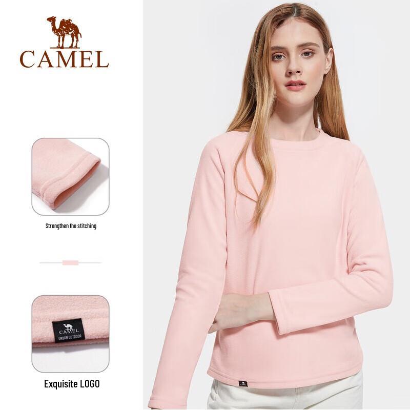 Camel Couple s Warm Crew Neck Fleece T-Shirt L