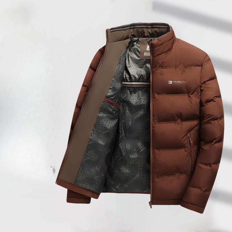 Autumn and Winter Men's Short Stand-up Collar Light Casual Cotton-padded Jacket Middle-aged and Young People Cotton-padded Jacket Thickened Jacket