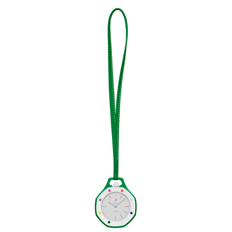 Calfskin Lanyard & Ceramic Protective Case for Swatch Royal Pop Pocket Watch, Lightweight Neck Lanyard Cover, Case Only