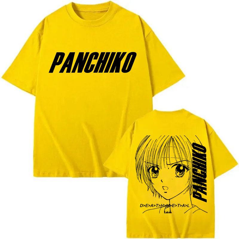 Limitované album Panchiko DEATHMETAL Merch Módní rockové tričko s krátkým rukávem Vysoce kvalitní bavlna Nadměrné tričko Unisex