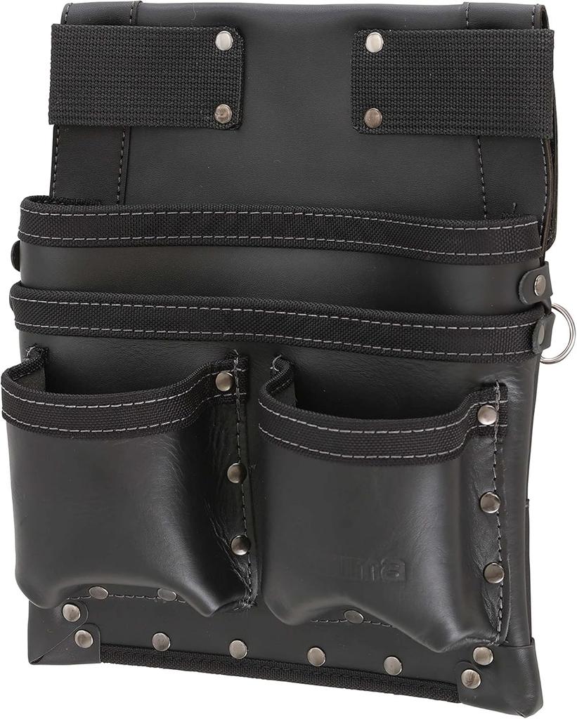 Tajima Safe System Detachable Waist Pouch with Twin Genuine Large Nail Durable and Genuine Cowhide Leather Easy to Attach and Can be Attached to a