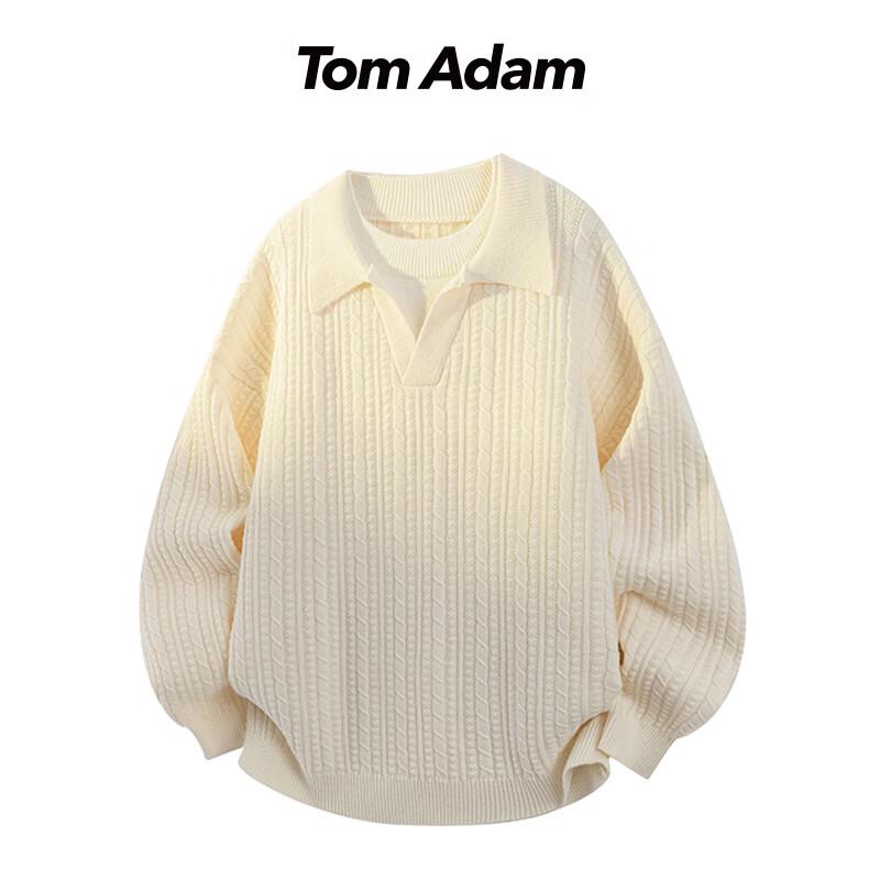TOM ADAM Oversized Pullover mit Rundhalsausschnitt für Herren