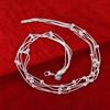 925 Sterling Silver Jewelry Snake Chain Beads Wedding Necklace