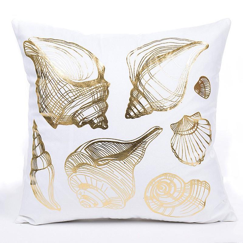 Short Plush Hot Stamping Home Pillow Cover Sofa Bedroom Cushion Cover Super Soft Pillow Cushion