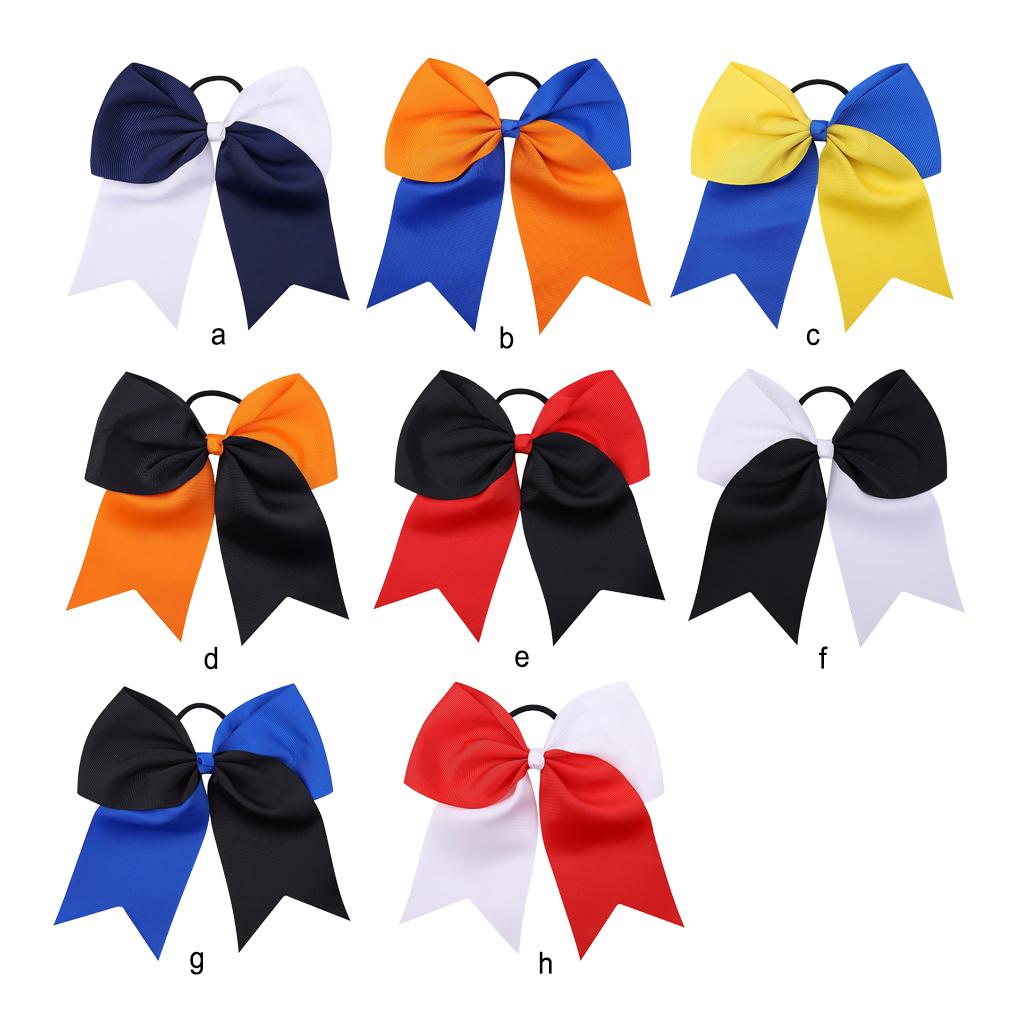 Fascia Larga Fiocco Nodo Elastico Spesso Abbinamento Colori Ornamenti Senza Impigli Stile Preppy Porta Coda di Cavallo Scrunchies Accessori